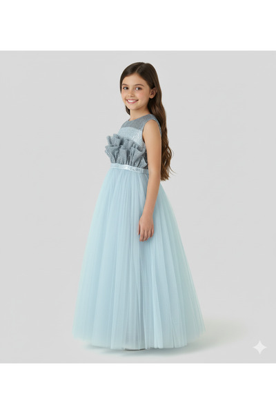 MQ long tulle dress for girls