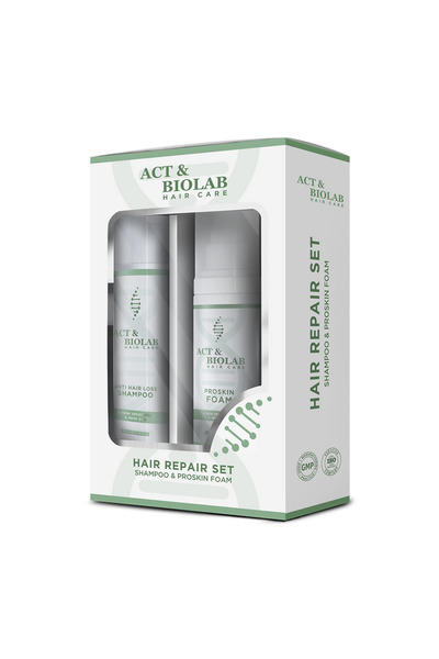 Act&Biolab Saç Dökülmesine Karşı Onarıcı Bakım Seti – Şampuan (200 ml) + Onar...