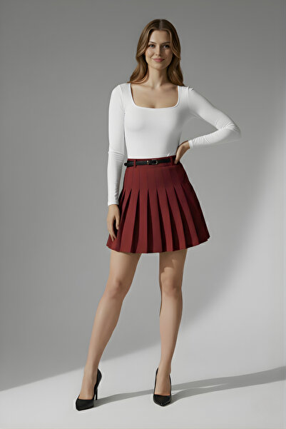 lytonstore Women's Square Neck Stretch Fabric Long Sleeve Basic Bodysuit