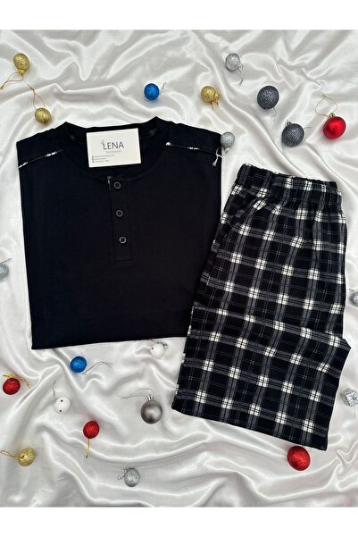 Lena Homewears Men's Long Sleeve Pajama Set