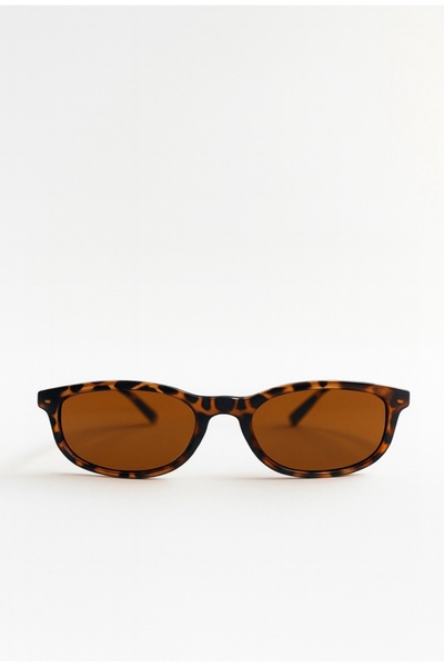 Chunky Frame Oblow Leopard Frame Brown Glass New Season Sunglasses