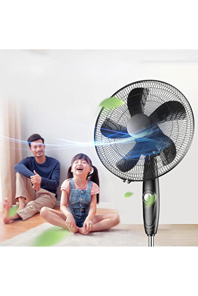 Sumkyle Pedestal Floor 16nch Large Fan with Oscillating Blades Tilted Head Strong Wind