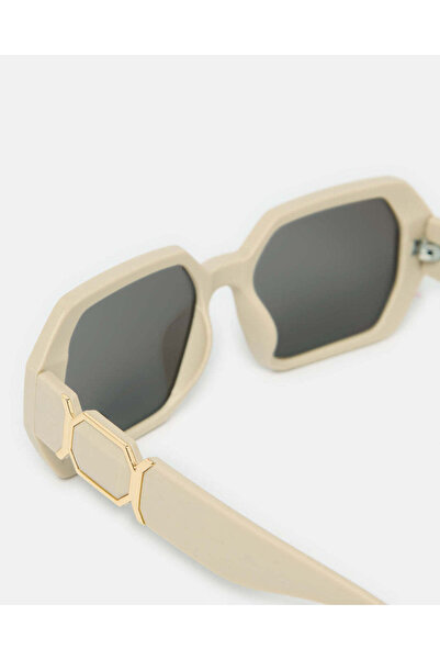 REDTAG Women Beige Wayfarer Oversized Sunglasses