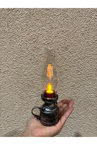 Ekodoğa Dekoratif Işıklı Gaz Lambası Nostaljik Gaz Lambası Hediyelik Eşya Süs...