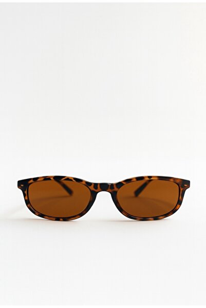 MACERATİ Oblow Leopard Framed Brown Glass New Season Women's Sunglasses