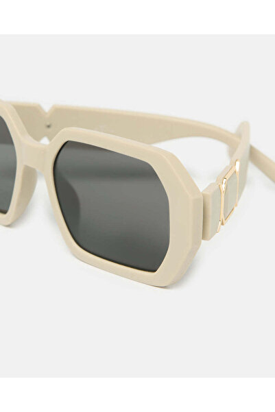 REDTAG Women Beige Wayfarer Oversized Sunglasses