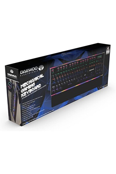 Daewoo Wired Mechanical Gaming Keyboard 1.5m USB, RGB Led, Anti-Ghosting