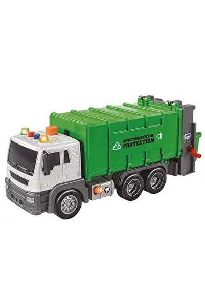 OEM Garbage truck, 1:16, sound effects, White/Green, +3 years