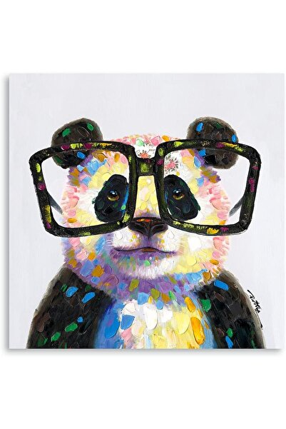 Emoda home Trove لوحة فنية جدارية من القماش على شكل باندا لطيف، حيوانات، غرفة...