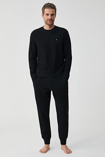 First Touch Cotton Circular Neck Long Sleeve Men's Pajama Set