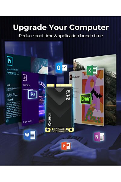 Orico 1TB mSATA SSD SATA III 6Gbps 3D NAND Internal Solid State Drive (ZH10)