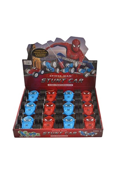 AZAF Spiderman Stunt Double Friction Car Toy 12pcs