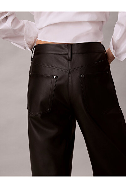 Calvin Klein Faux Leather 5-Pocket Trousers