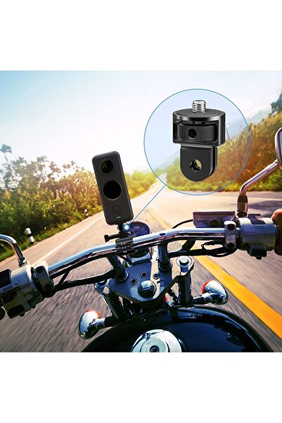 eWINNER Action Camera Tripod Mount Adapter 2PCS 360° 1/4-20 Screw (Black)