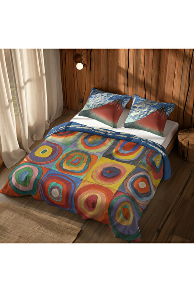 The Lucid Lab Gaifū Kaisei & Color Study, Squares with Concentric Circles Bed...