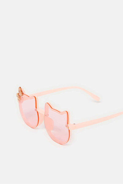 REDTAG Girls Pink Cat Embellished Sunglasses
