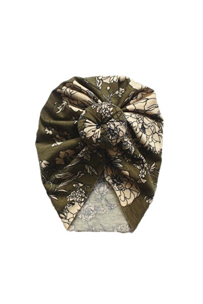 KERNOWSUN Turban Headband for Girls, Multicolor Elastic (Kaki)