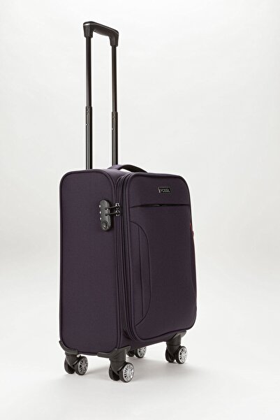 Fossil Unisex Turuncu Körüklü Kumaş Kabin Boy Valiz