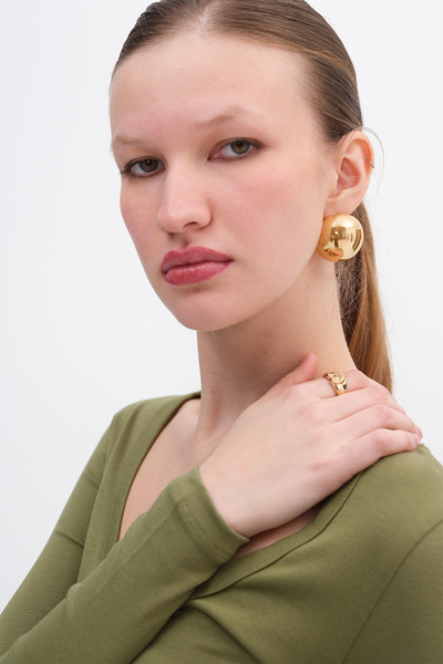 Addax V-Neck Basic Blouse B0425