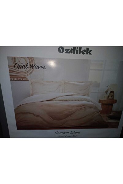 Özdilek Opal Waves Ranforce Double Duvet Cover Set Cream