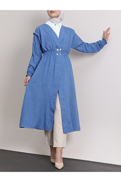 HİJABAYA Λινό καπάκι με ελαστικό λάστιχο στο χέρι και τη μέση