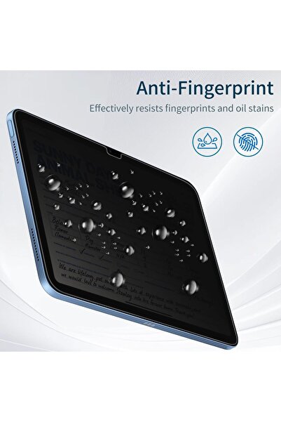 HYX Privacy Screen Protector for iPad 11 (10th/11th Gen) 9H Tempered Glass Anti-Spy