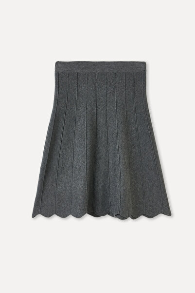 Mudo Mini Skirt with Ribbed Stitching Detail