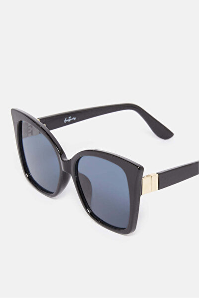 REDTAG Women Black Cat Eye Sunglasses