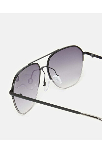 REDTAG Men Grey Aviator Sunglasses