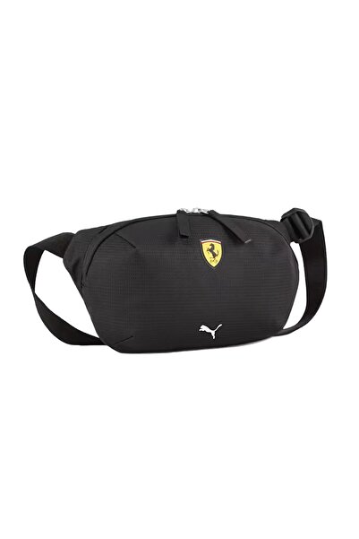Puma Ferrari Race Siyah Unisex Logo Detaylı Bel Çantası