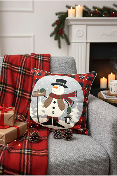FH finehome Christmas Pötikare Snowman Throw Pillow 43X43Cm