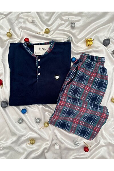 Lena Homewears Men's Long Sleeve Pajama Set