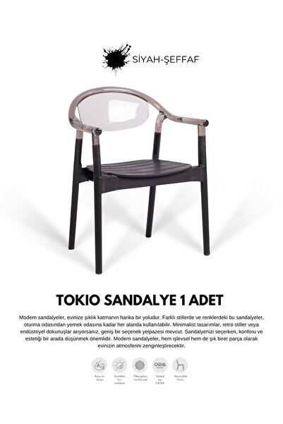 Daim Plastik TOKIO LÜX CAFE & RESTAURANT SANDALYESİ 1 Lİ