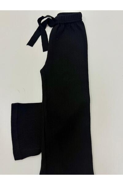 Esterella Girls' Interlock Wide-Leg Pants / Soft Textured Girls' Pants / Wide-Leg Girls' Pants