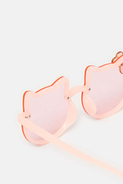 REDTAG Girls Pink Cat Embellished Sunglasses