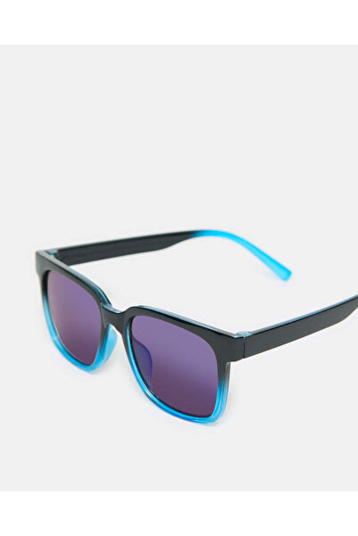REDTAG Boys Blue And Black Wayfarer Sunglasses With Printed Case