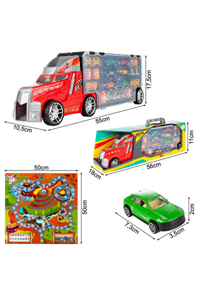 MalPlay Suitcase-type tow truck set with handle for children, with launcher, size 55 x 10.5 x 17.5 cm