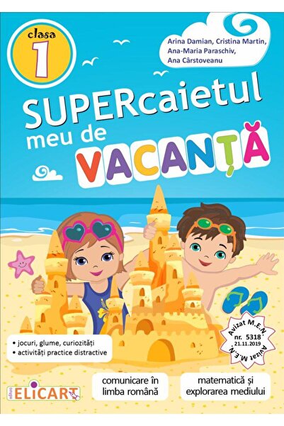 Editura Elicart Supercaietul meu de vacanta pentru clasa I: Comuni