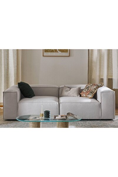 Vivense LENA İKİLİ KETEN KOLTUK, GRİ