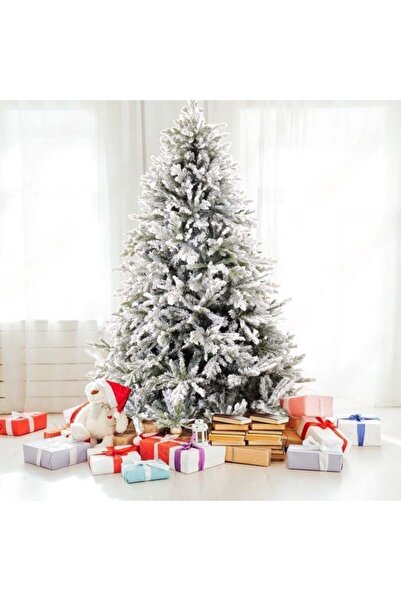 NIBEMINENT شجرة عيد الميلاد المغطاة بالثلوج - بلاد العجائب الشتوية