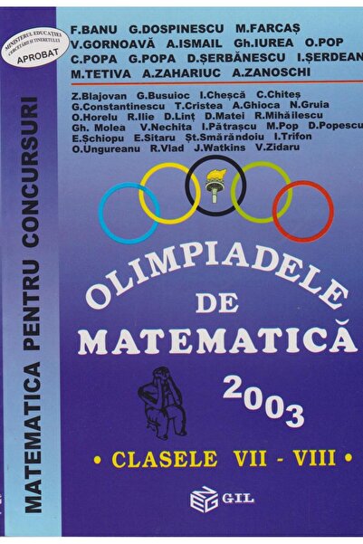 Editura Gil Olimpiade de matematica (clasele VII-VIII) (anul 2