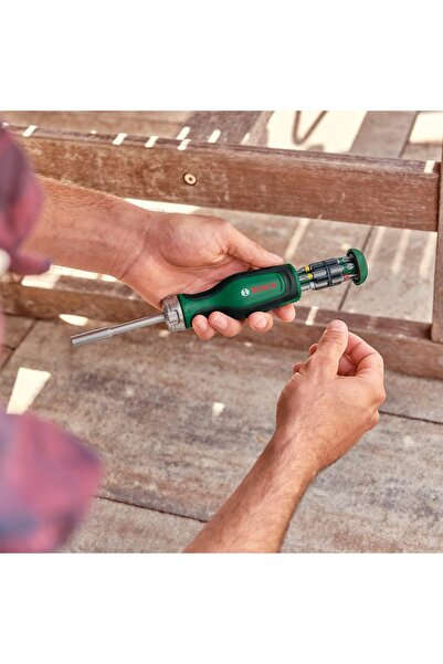 Bosch Ratchet Screwdriver with 12 Bits - Amazon Edition