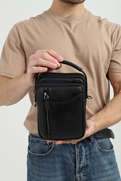 en deri Men's Adjustable Cross Strap Hand and Shoulder Bag Crossbody Bag