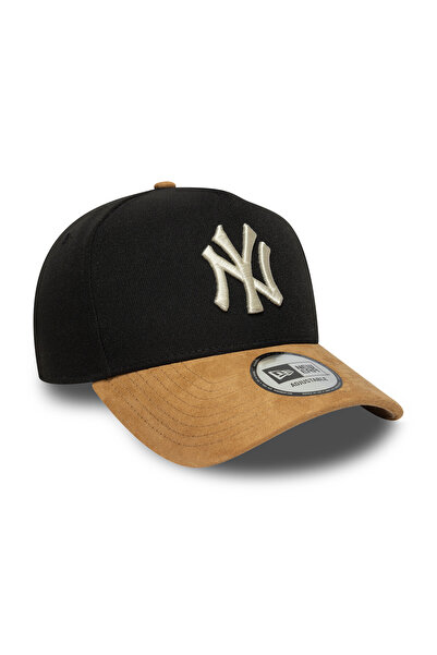 NEW ERA New York Yankees Mlb Suede Visor Black 9Fprty Unisex E-Frame Adjustable Hat