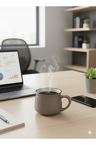 Elista Ceramic Mug Cup Silvery Patterned Colorful 150 Cc