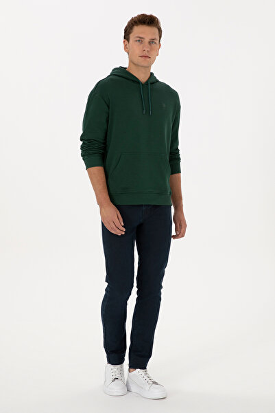 U.S. Polo Assn. Men's Dark Green Basic Sweatshirt 50313746-Vr079