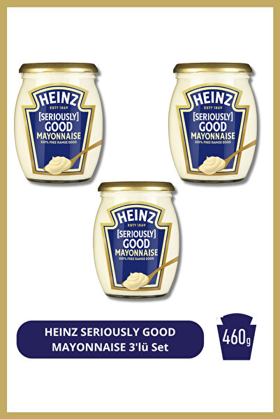 Heinz Cam Mayonez (Seriously Good) 460 g 3'lü Set