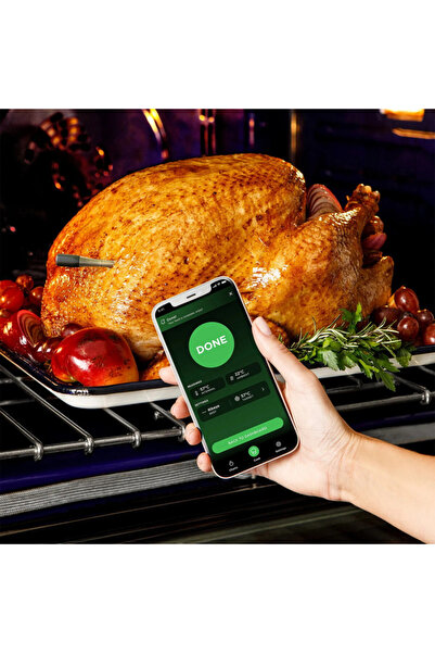 NINJA ProChef WP100EU Kitchen Thermometer, Bluetooth, Internal&Ambient Temp Sensor,370C,Black/Silver