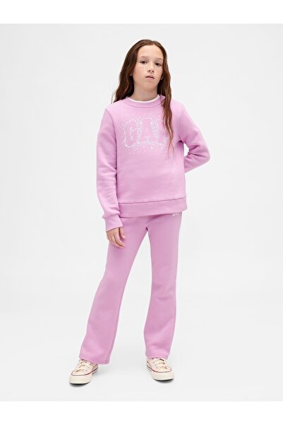 GAP Kız Çocuk Pembe Logo Eşofman Altı