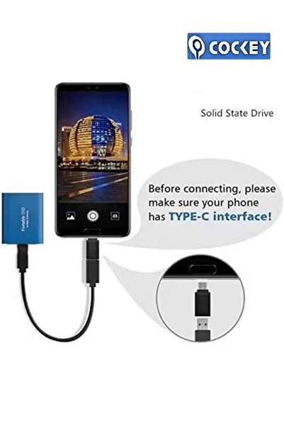 COCKEY 3TB Portable External Solid State Drive, High-Speed Data Transfer, Computer Backup Hard Drive